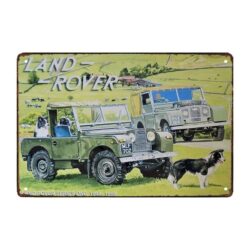 Plaque Métal Vintage <br> Land Rover