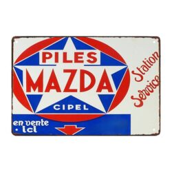 mazda advertising plate