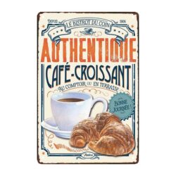 plaque publicitaire retro boulangerie