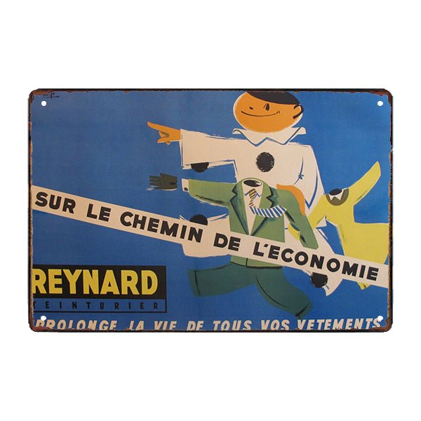plaque-publicitaire-reynard-teinturier plaque publicitaire reynard teinturier