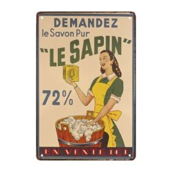 plaque publicitaire savon