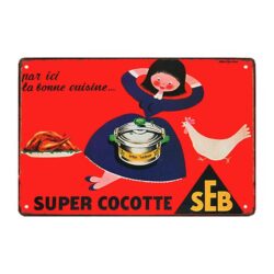 plaque publicitaire seb