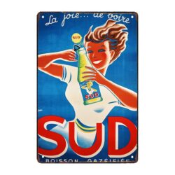 plaque publicitaire soda francais