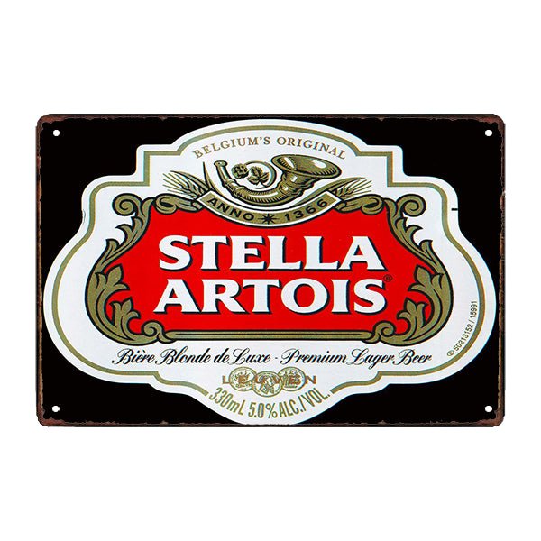 plaque-publicitaire-stella-partois plaque publicitaire stella artois
