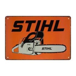 plaque publicitaire stihl