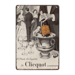 plaque publicitaire victor clicquot champagne