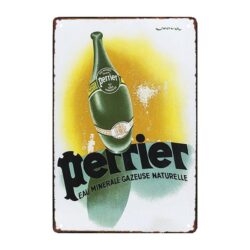 plaque publicitaire vintage perrier