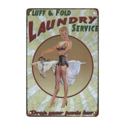 vintage american pin up advertising plate