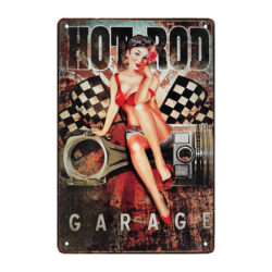 plaque métal hotrod