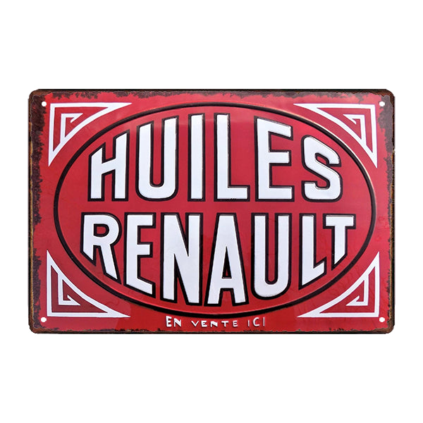 plaque-metal-huile plaque métal huile
