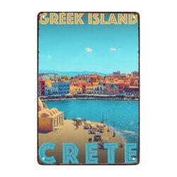 plaque métal ile de crête grèce
