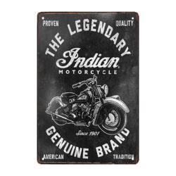 plaque métal indian moto récente