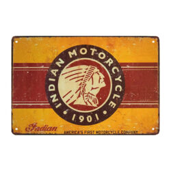 plaque métal indian motorcycles 1901