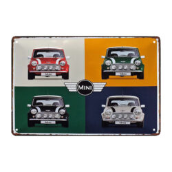 plaque métal intérieur mini cooper