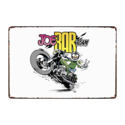 plaque métal joe bar team