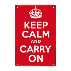 plaque métal keep calm