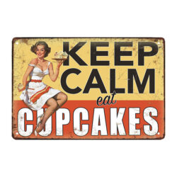 plaque métal keep calm relief