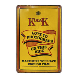 plaque métal kodak pub