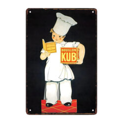 plaque métal kub