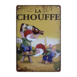 plaque métal la chouffe