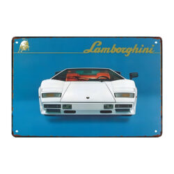 plaque métal Lamborghini