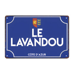 plaque métal le lavandou
