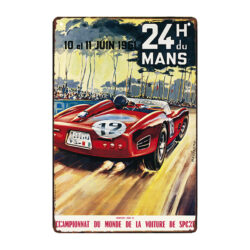 plaque métal le mans 1961