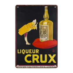 plaque métal liqueur