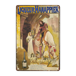 plaque métal liqueur hanappier