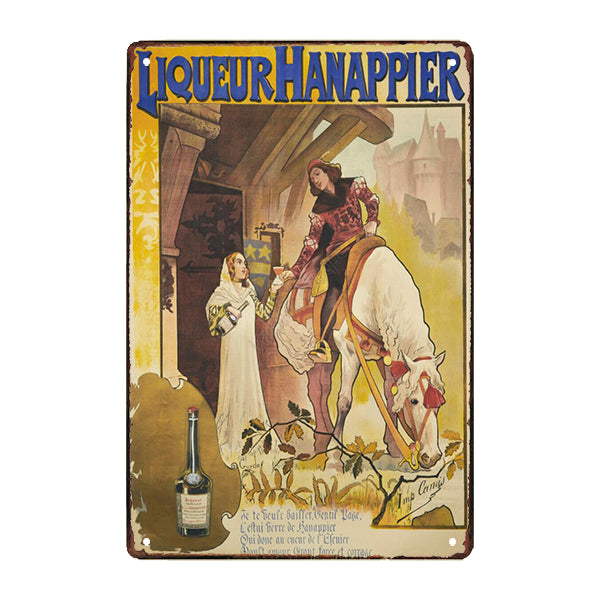 hanappier liquor metal plate hanappier liquor metal plate