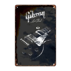 gibson logo metal plate
