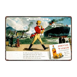 plaque métal vintage johnnie walker
