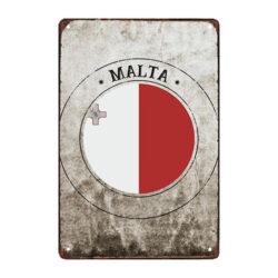 plaque métal malte