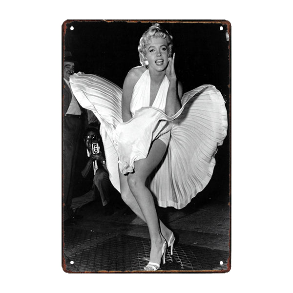 plaque-metal-marilyn-monroe plaque métal Marilyn Monroe
