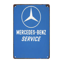 Plaque Métal Vintage <br> Mercedes