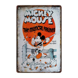 plaque métal mickey