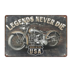 plaque métal moto déco