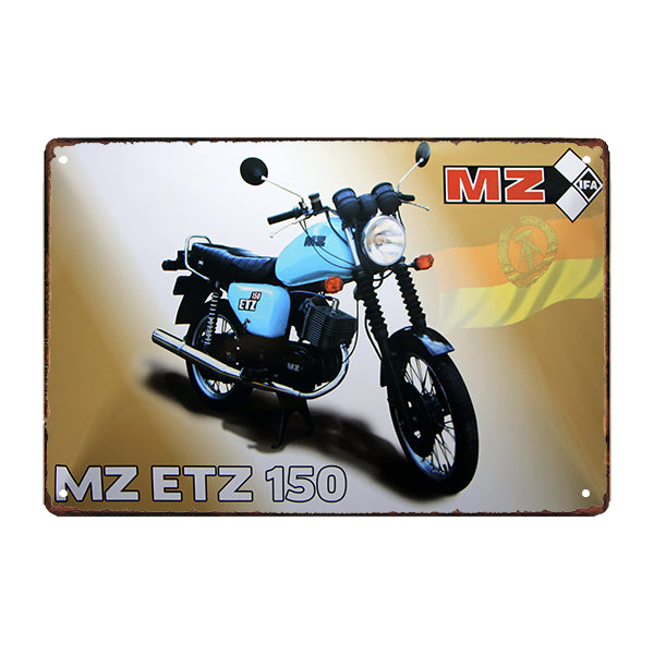 plaque-metal-moto-mz plaque métal moto MZ