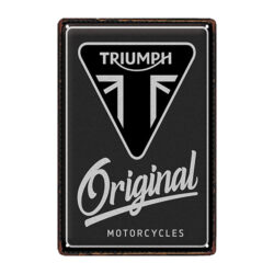 plaque métal moto Triumph