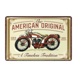 plaque métal moto vintage