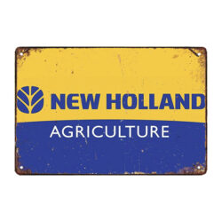 plaque métal new holland