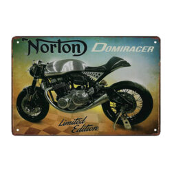 plaque métal norton