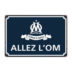 plaque métal olympique de Marseille