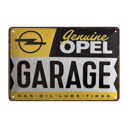 plaque métal opel