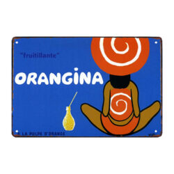 plaque métal orangina 1997