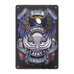plaque métal parachutiste