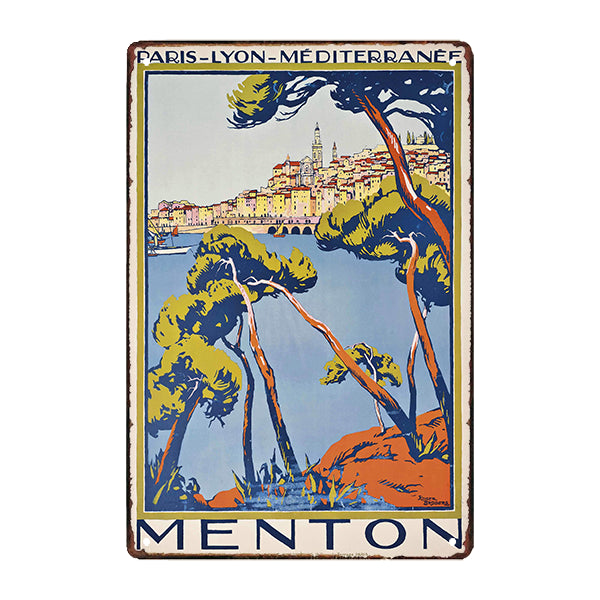 metal plate paris lyon mediterranean roger broders metal plate paris lyon mediterranean roger broders