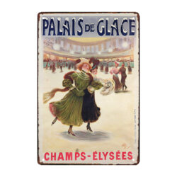 plaque métal patinoire