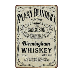 plaque métal peaky blinders