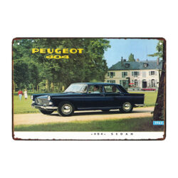 plaque métal peugeot 404